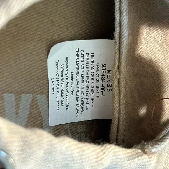 NWT Men’s Old Navy Light Brown Boat Shoes in Size 8 - Picture 6 of 7